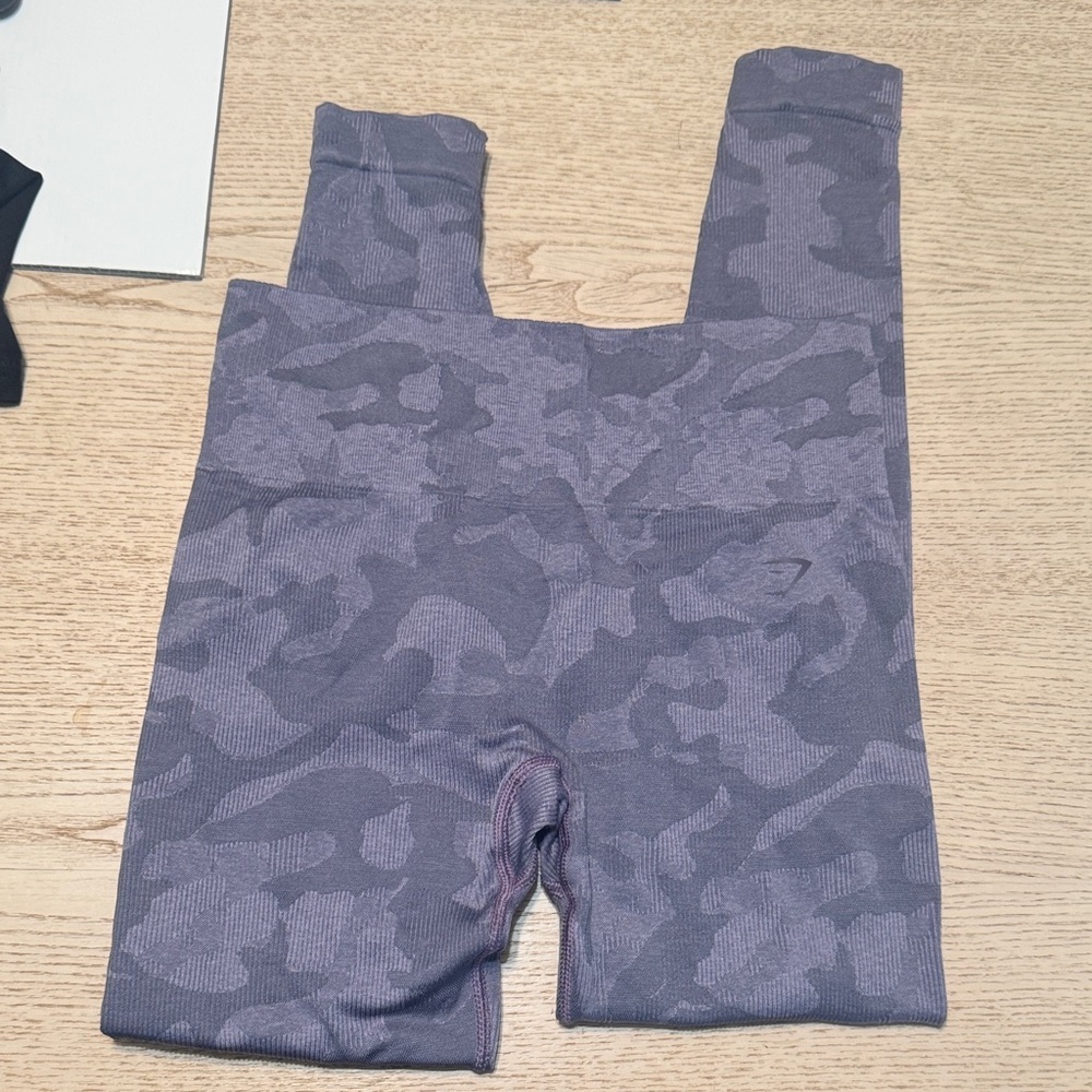 Gymshark Gray Camouflage Leggings